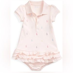 Polo Ralph Lauren Baby Girls Ruffled Pony Dress